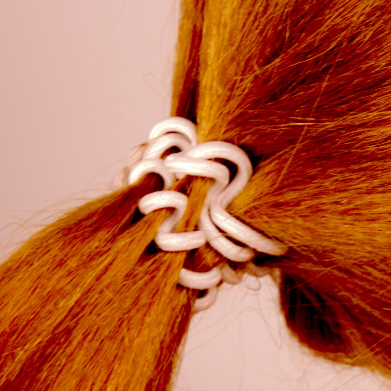 Amelia Beauty, 8 Small Fabric Wrapped Elastic Hair Coils, 1.75in Diameter Spiral Hair Ties, Gentle on Hair, Strong Hold and Minimizes Dents and Creases, White