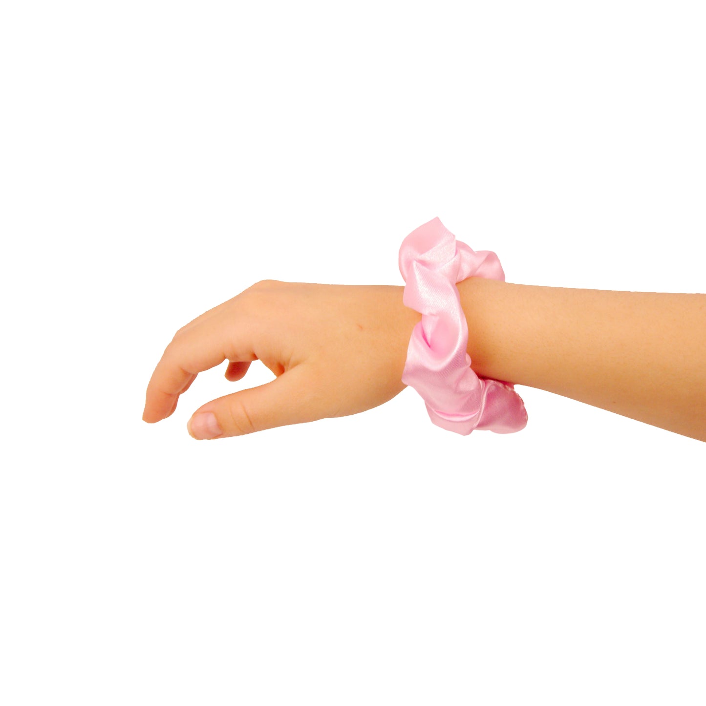 Amelia Beauty Products, Black, Burgundy, Pink and Gray Satin Scrunchies, 3.5in Diameter, Gentle on Hair, Strong Hold, No Snag, No Dents or Creases. 8 Pack