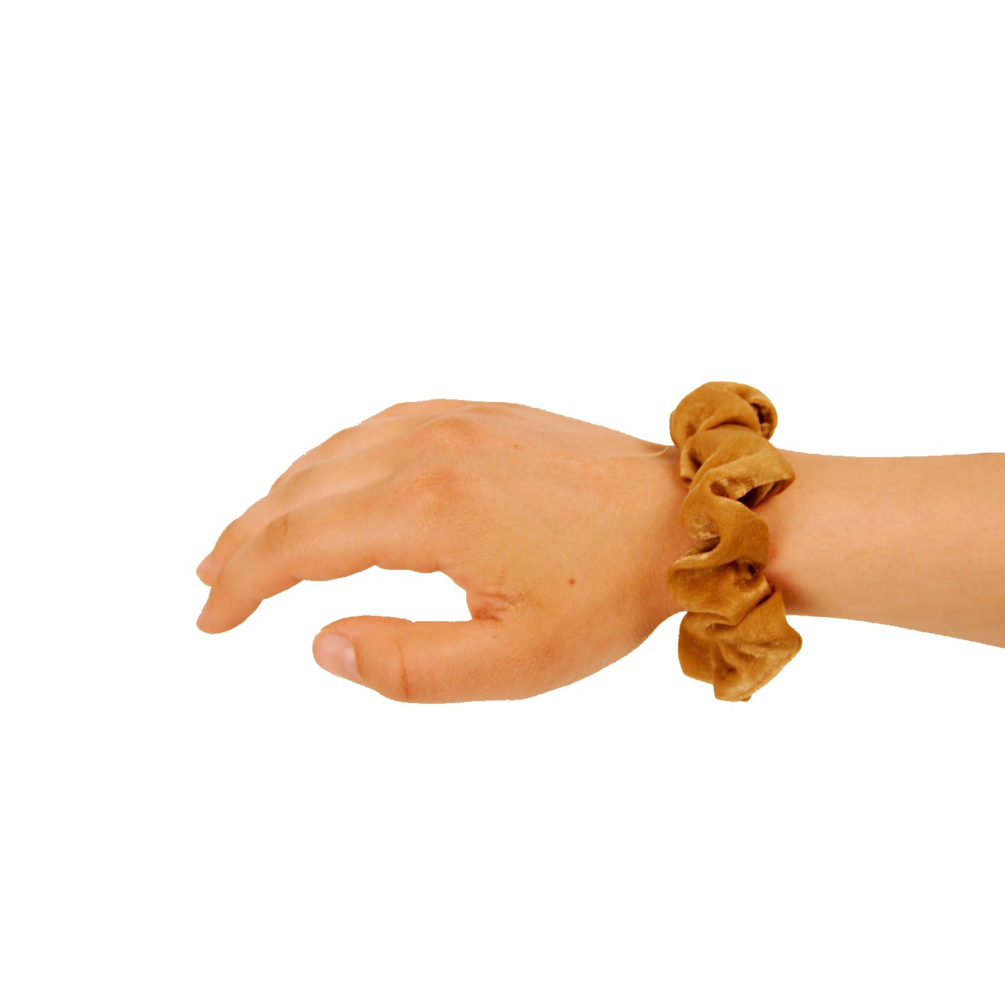 Amelia Beauty | 3in Brown Crepe Scrunchies | Soft, Gentle and Strong Hold | No Snag, No Dents or Creases | 8 Pack