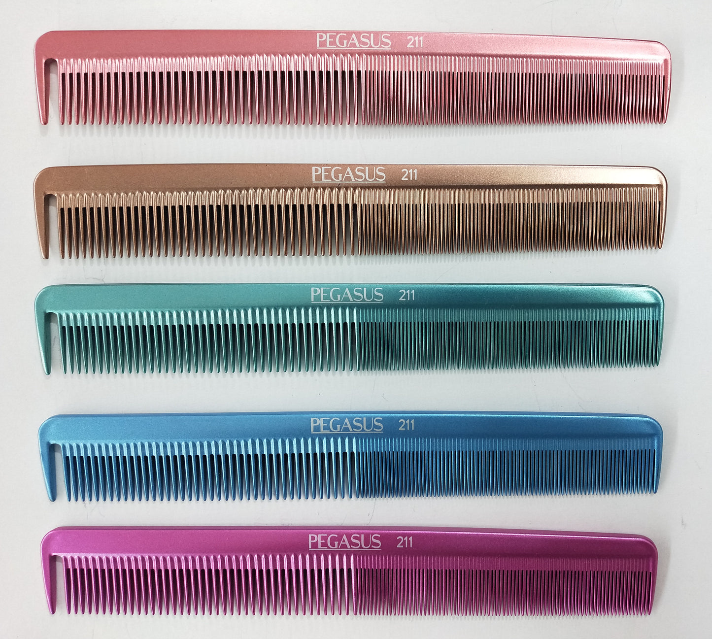 Pegasus MICOLOR 211, 9in Hard Rubber Cutting Comb With Sectioning Tooth, Anti Static, Heat and Chemically Resistant, Wet Hair, Everyday Grooming Comb | Peines de goma dura - Copper