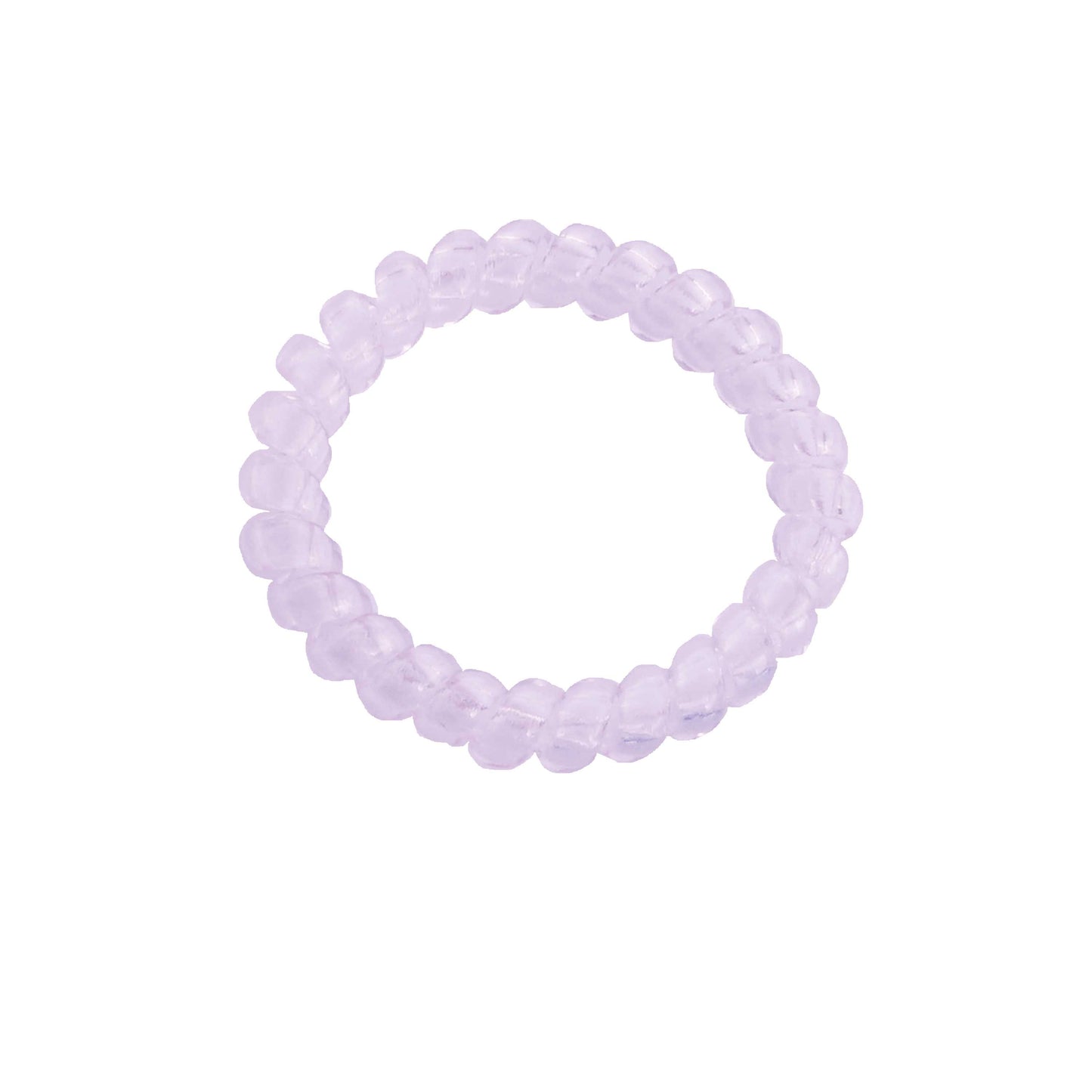 Amelia Beauty Products 8 Large Smooth Elastic Hair Coils, 2. 5in Diameter Thick Spiral Hair Ties, Gentle on Hair, Strong Hold and Minimizes Dents and Creases, PInk