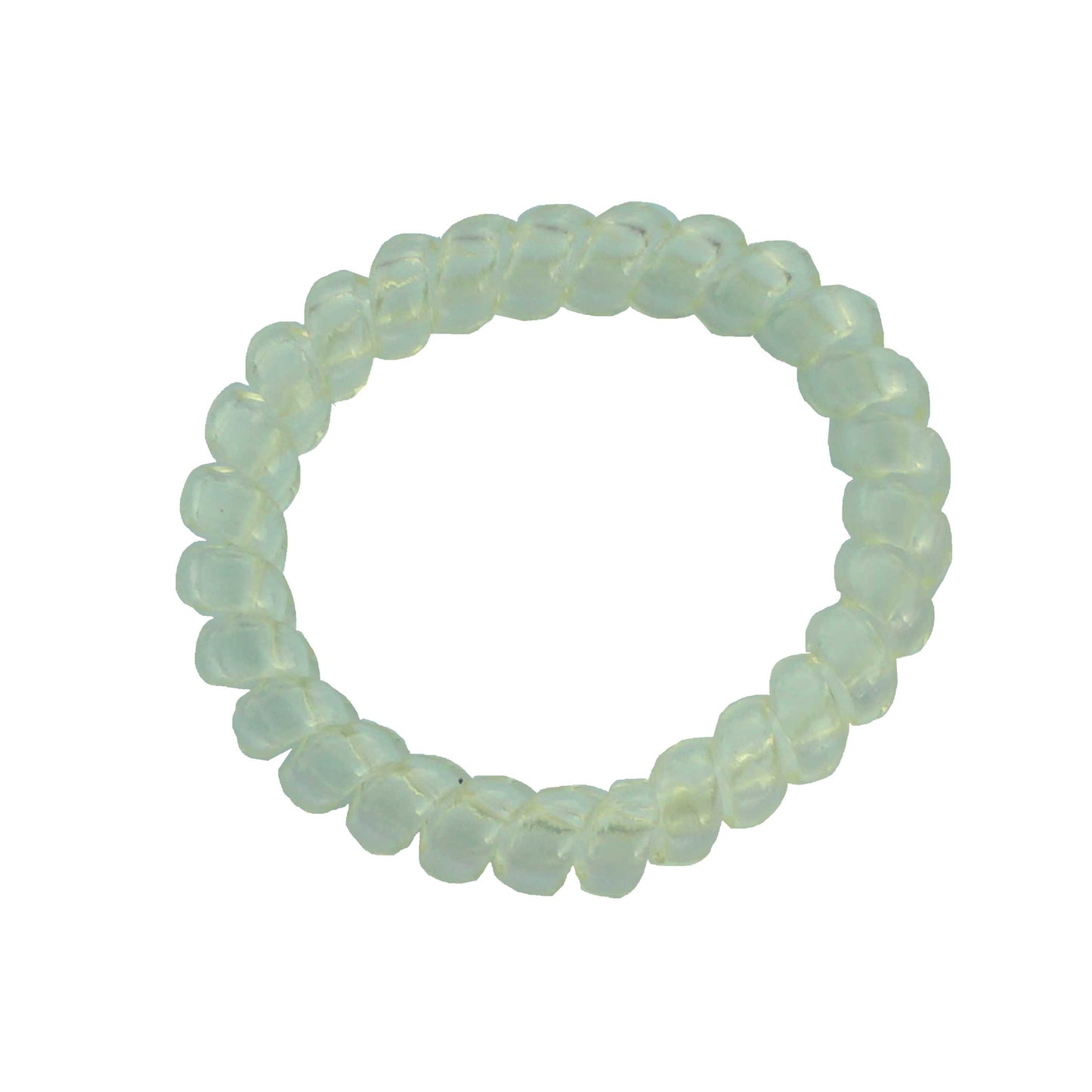 Amelia Beauty Products 8 Large Smooth Elastic Hair Coils, 2. 5in Diameter Thick Spiral Hair Ties, Gentle on Hair, Strong Hold and Minimizes Dents and Creases, Lemonade