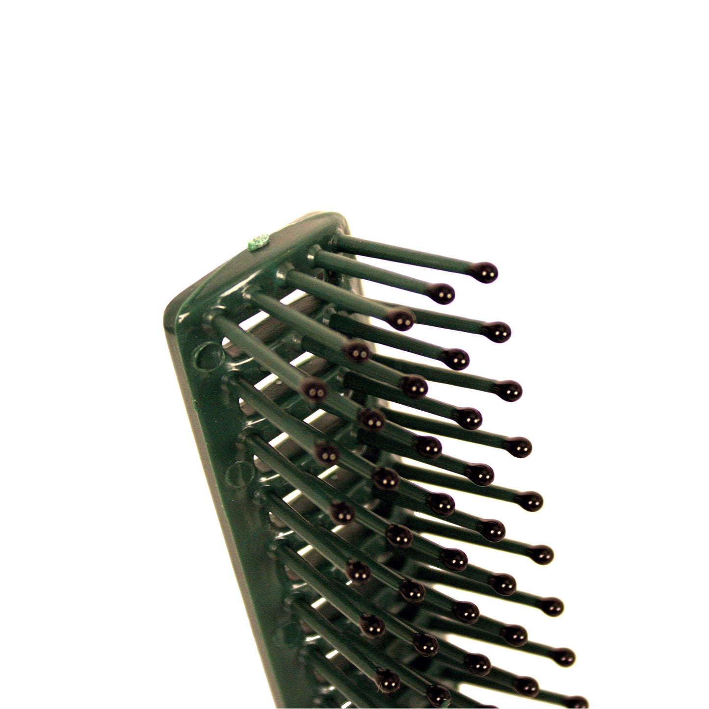 Amelia Beauty - Dark Green - 6in Tipped Vented Hair Brush – Made in USA - Lightweight Detangling & Blow Dry Styling Brush