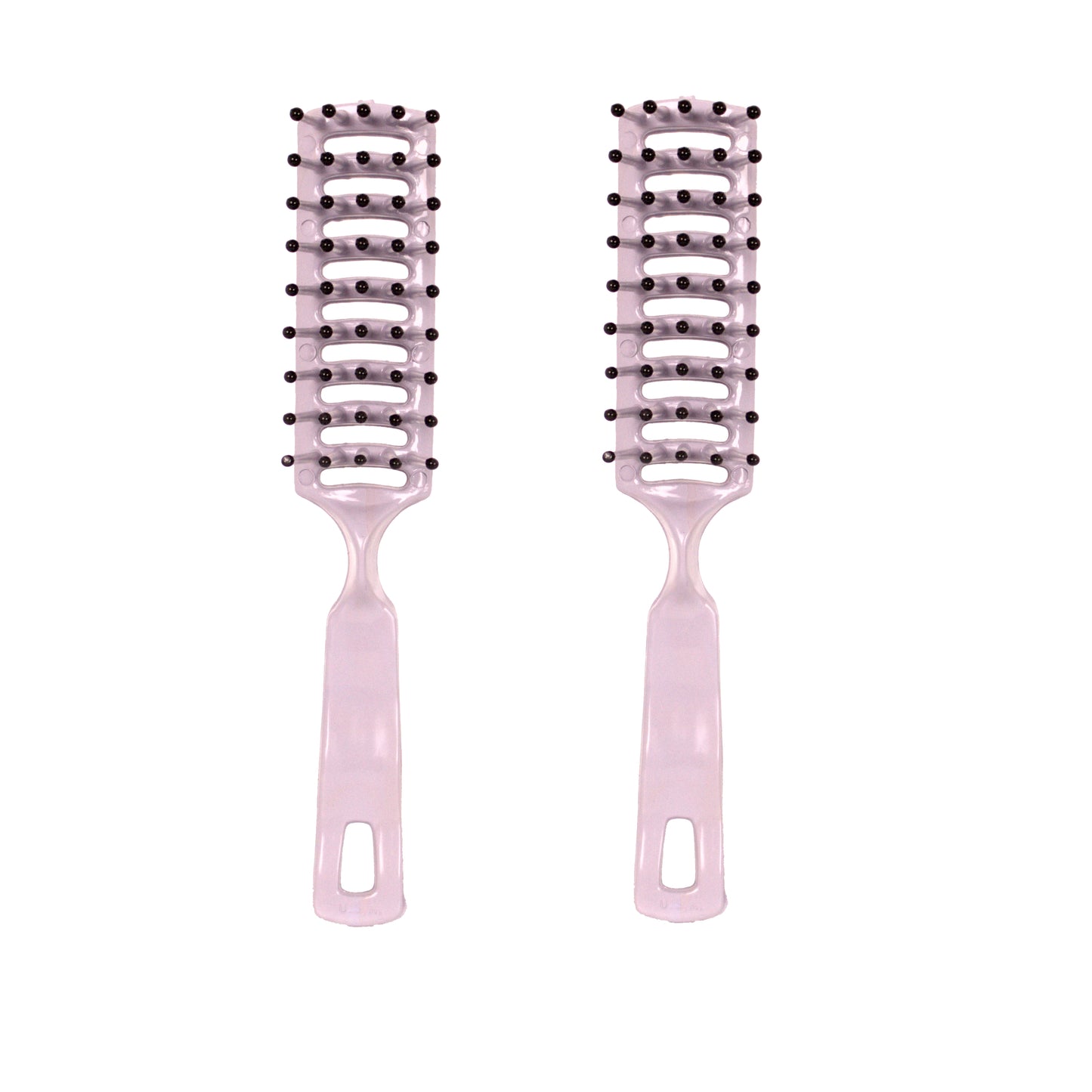 Amelia Beauty - Gray - 6in Tipped Vented Hair Brush – Made in USA - Lightweight Detangling & Blow Dry Styling Brush