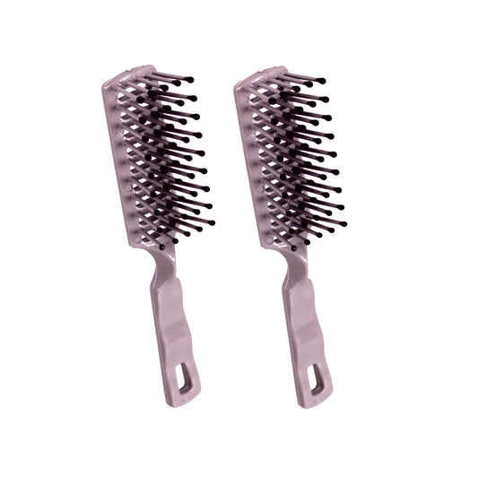 Amelia Beauty - Gray - 6in Tipped Vented Hair Brush – Made in USA - Lightweight Detangling & Blow Dry Styling Brush