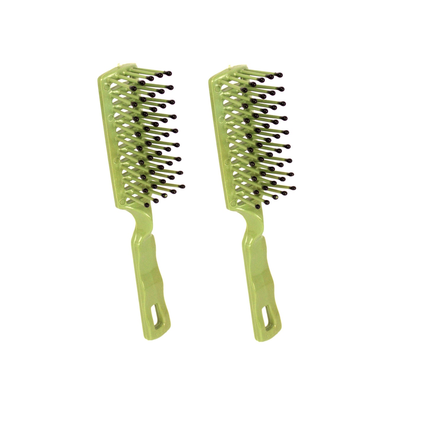 Amelia Beauty - Lime Green - 6in Tipped Vented Hair Brush – Made in USA - Lightweight Detangling & Blow Dry Styling Brush