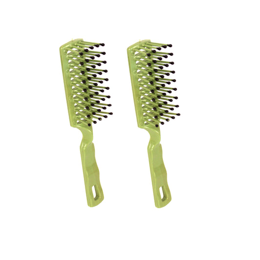 Amelia Beauty - Lime Green - 6in Tipped Vented Hair Brush – Made in USA - Lightweight Detangling & Blow Dry Styling Brush
