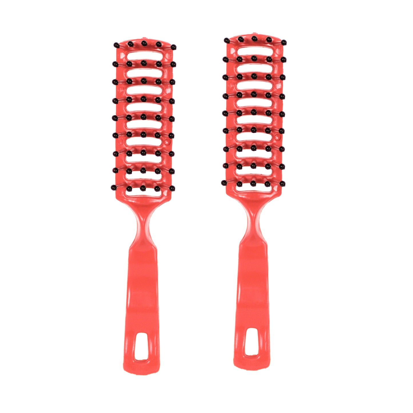 Amelia Beauty Red - 6in Tipped Vented Hair Brush – Made in USA - Lightweight Detangling & Blow Dry Styling Brush