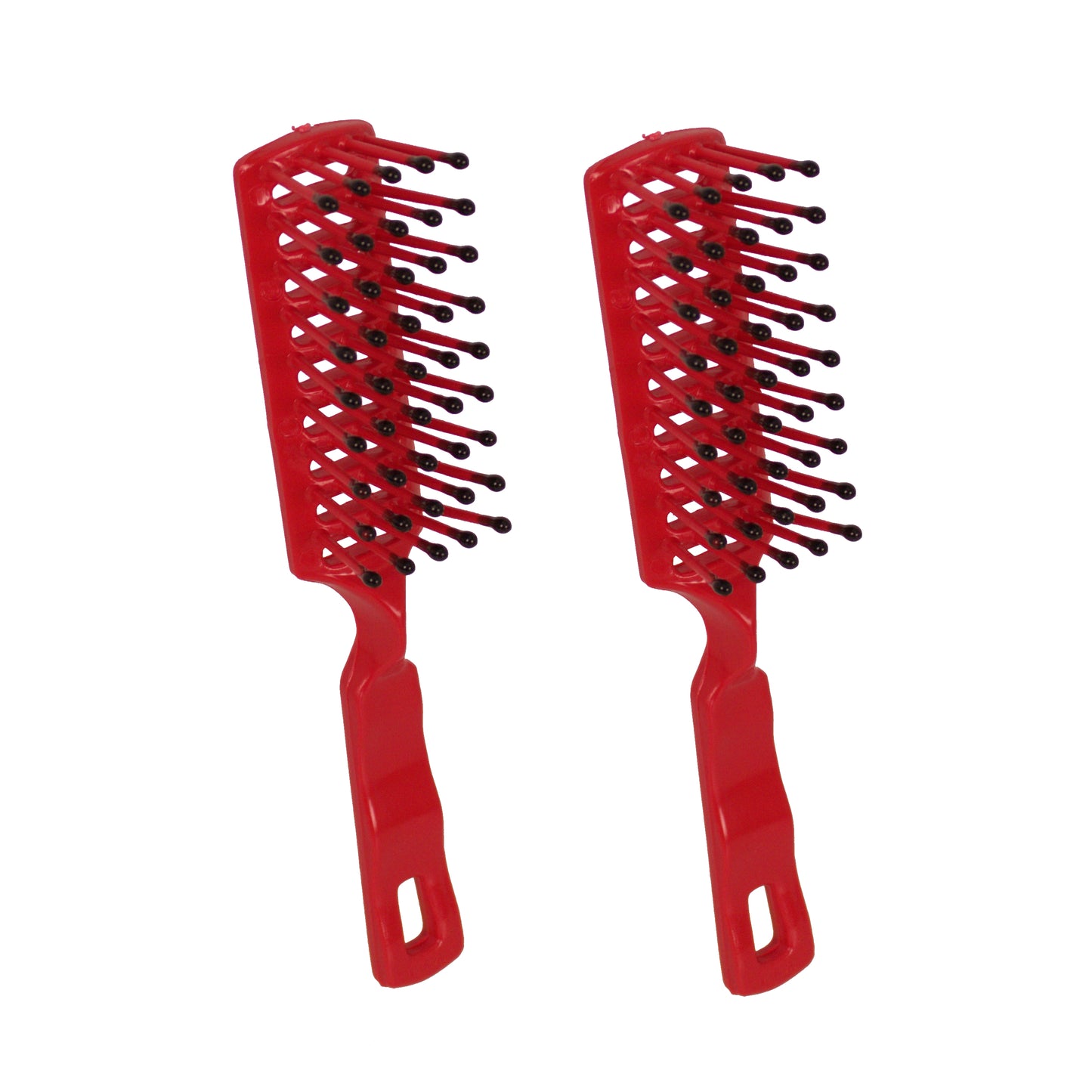 Amelia Beauty Red - 6in Tipped Vented Hair Brush – Made in USA - Lightweight Detangling & Blow Dry Styling Brush