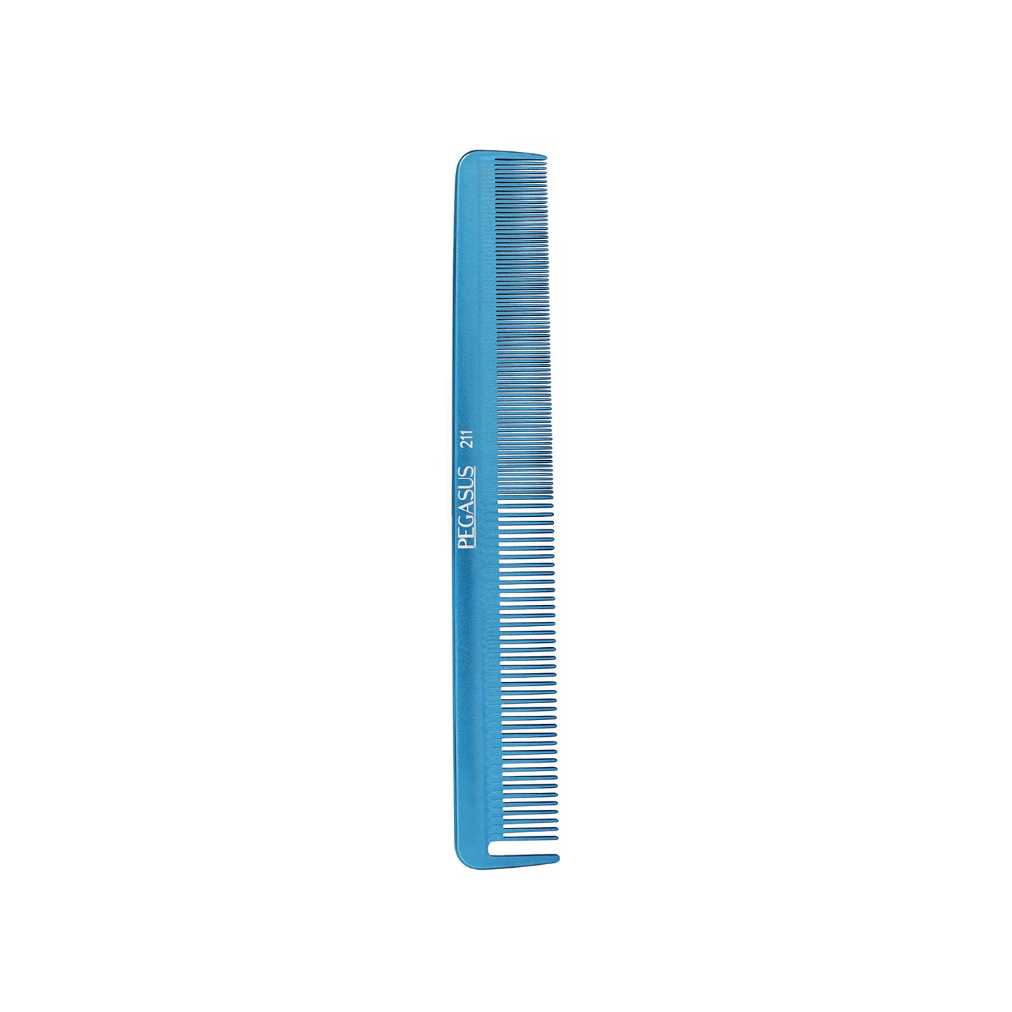 Pegasus MICOLOR 211, 9in Hard Rubber Cutting Comb With Sectioning Tooth, Anti Static, Heat and Chemically Resistant, Wet Hair, Everyday Grooming Comb | Peines de goma dura - Blue