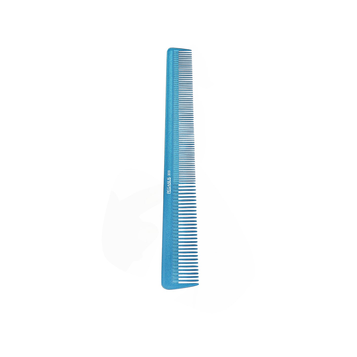 Pegasus MICOLOR 303, 6.5in Hard Rubber Heavy Barber Comb, Handmade, Seamless, Smooth Edges, Anti Static, Heat and Chemically Resistant, Wet Hair, Everyday Grooming Comb | Peines de goma dura - Green