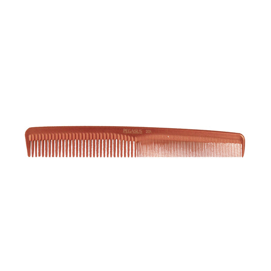 Pegasus MICOLOR 201, 7in Hard Rubber Hair Detangling/Trimmer Comb, Handmade, Seamless, Smooth Edges, Anti Static, Heat and Chemically Resistant, Wet Hair, Everyday Grooming Comb | Peines de goma dura - Copper