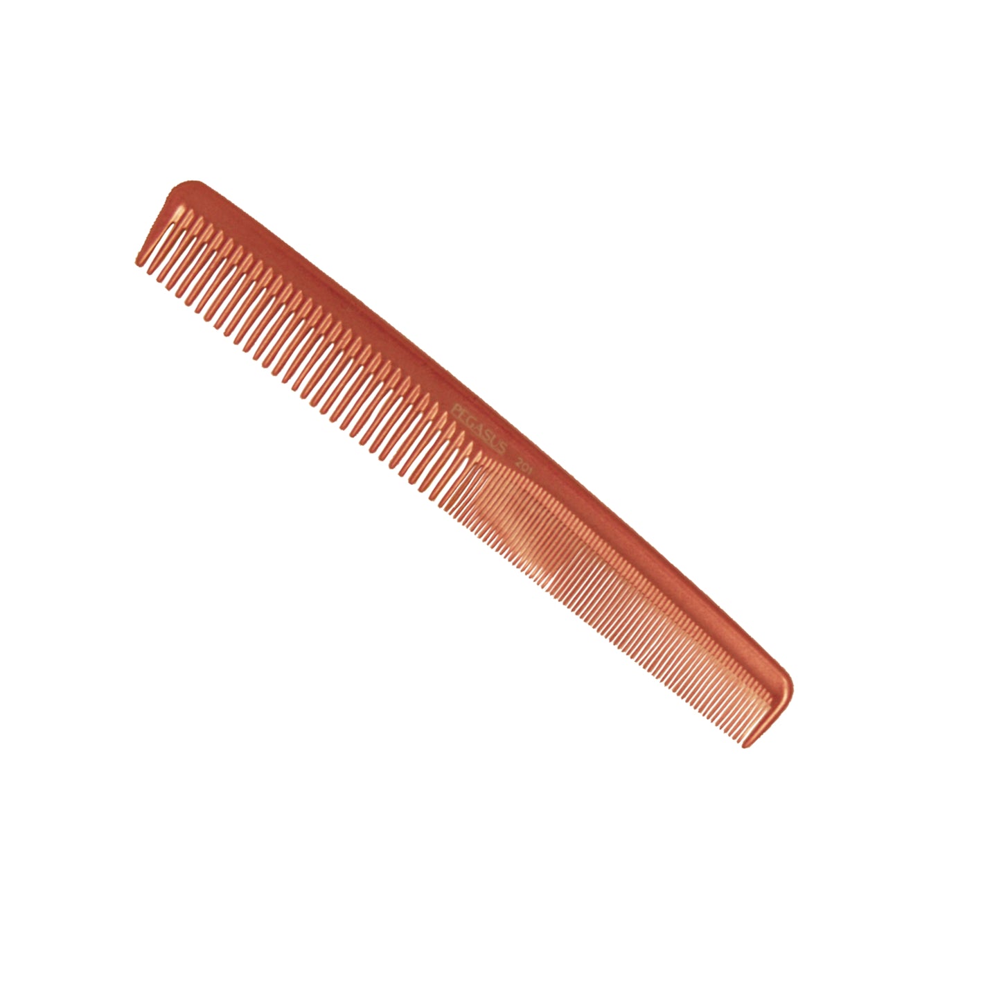 Pegasus MICOLOR 201, 7in Hard Rubber Hair Detangling/Trimmer Comb, Handmade, Seamless, Smooth Edges, Anti Static, Heat and Chemically Resistant, Wet Hair, Everyday Grooming Comb | Peines de goma dura - Copper