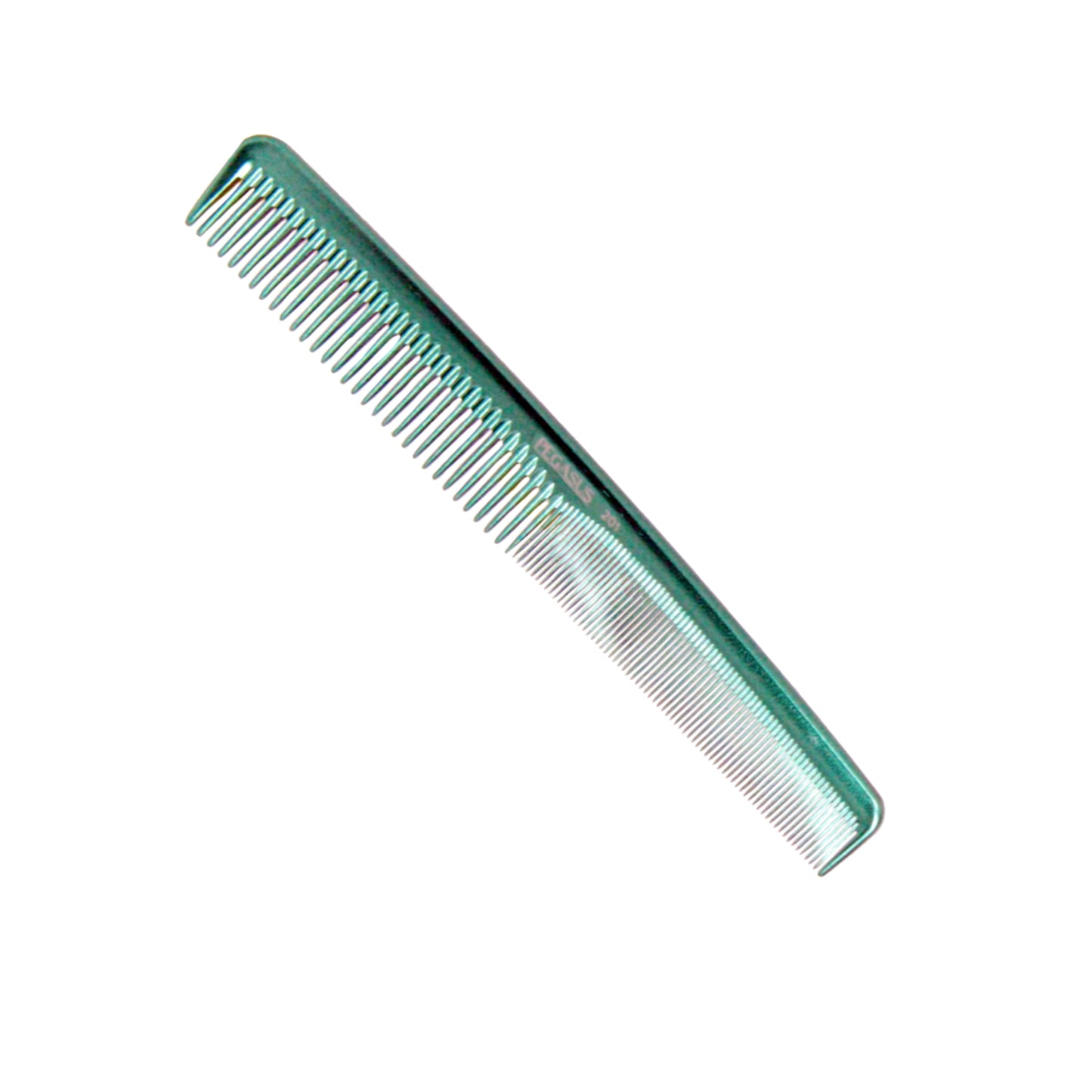 Pegasus MICOLOR 201, 7in Hard Rubber Hair Detangling/Trimmer Comb, Handmade, Seamless, Smooth Edges, Anti Static, Heat and Chemically Resistant, Wet Hair, Everyday Grooming Comb | Peines de goma dura - Green