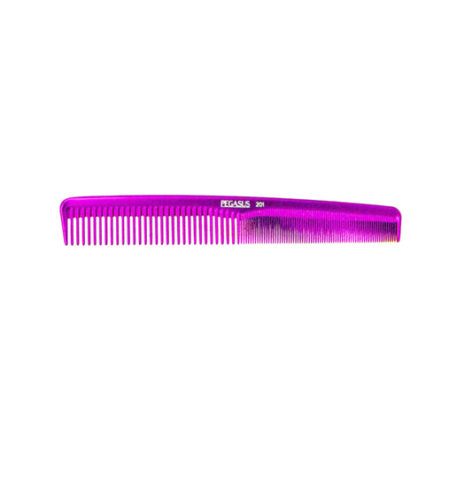 Pegasus MICOLOR 201, 7in Hard Rubber Hair Detangling/Trimmer Comb, Handmade, Seamless, Smooth Edges, Anti Static, Heat and Chemically Resistant, Wet Hair, Everyday Grooming Comb | Peines de goma dura - Pink