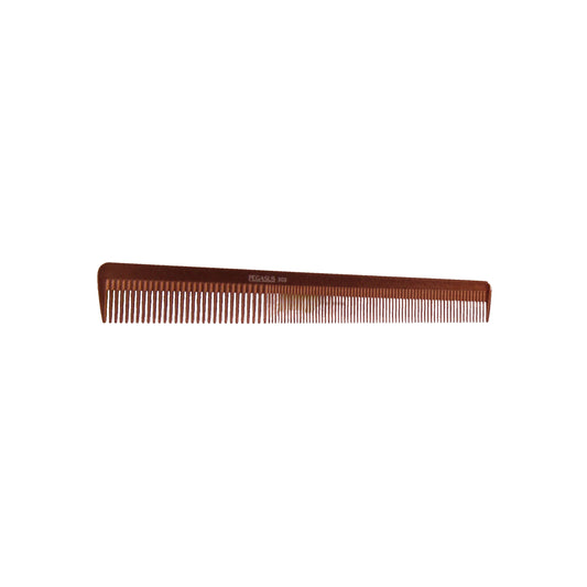 Pegasus MICOLOR 303, 6.5in Hard Rubber Heavy Barber Comb, Handmade, Seamless, Smooth Edges, Anti Static, Heat and Chemically Resistant, Wet Hair, Everyday Grooming Comb | Peines de goma dura - Gold