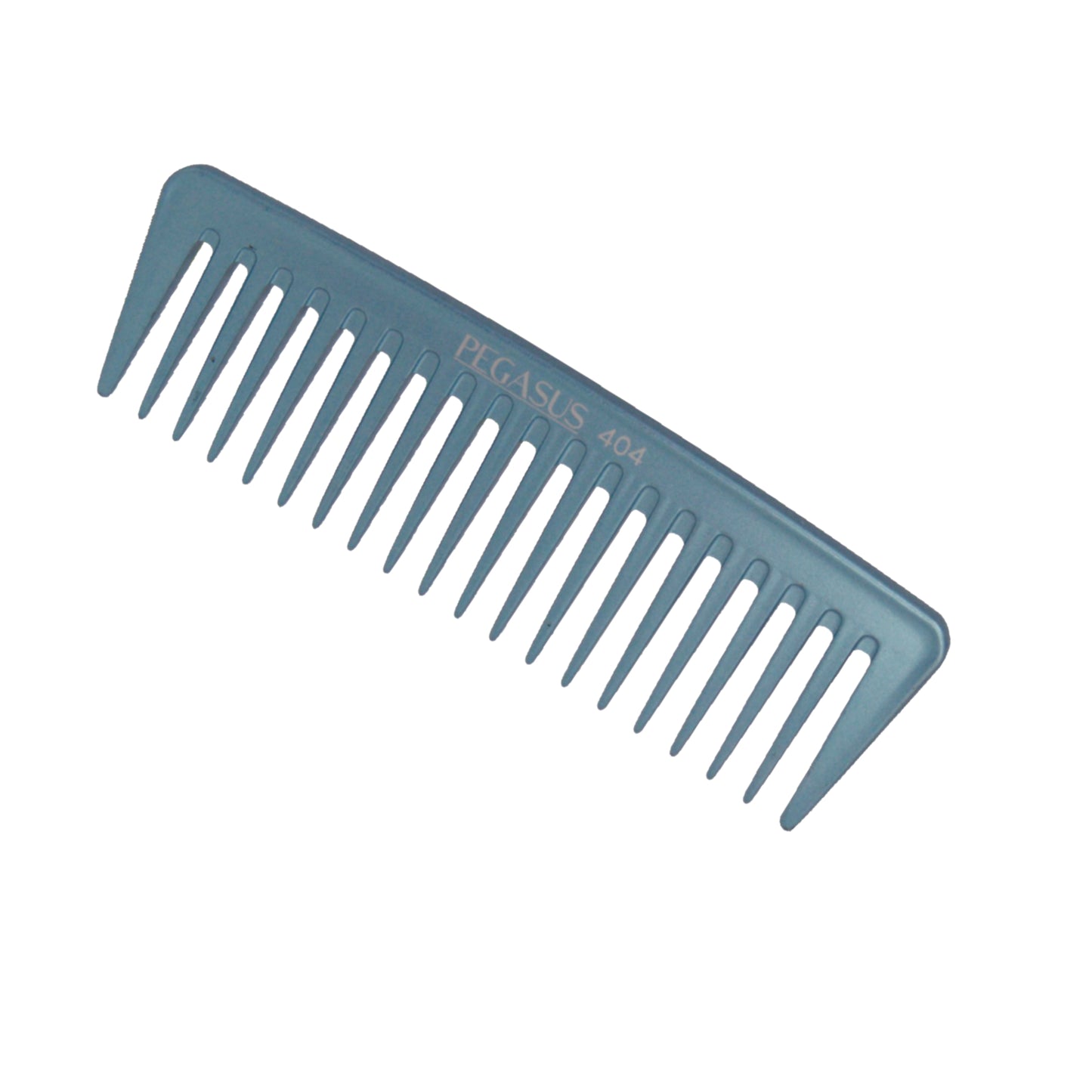 Pegasus MICOLOR 404, 7in Hard Rubber Wide Tooth Tall Styling Comb, Handmade, Seamless, Smooth Edges, Anti Static, Heat and Chemically Resistant, Wet Hair, Everyday Grooming Comb | Peines de goma dura - Blue
