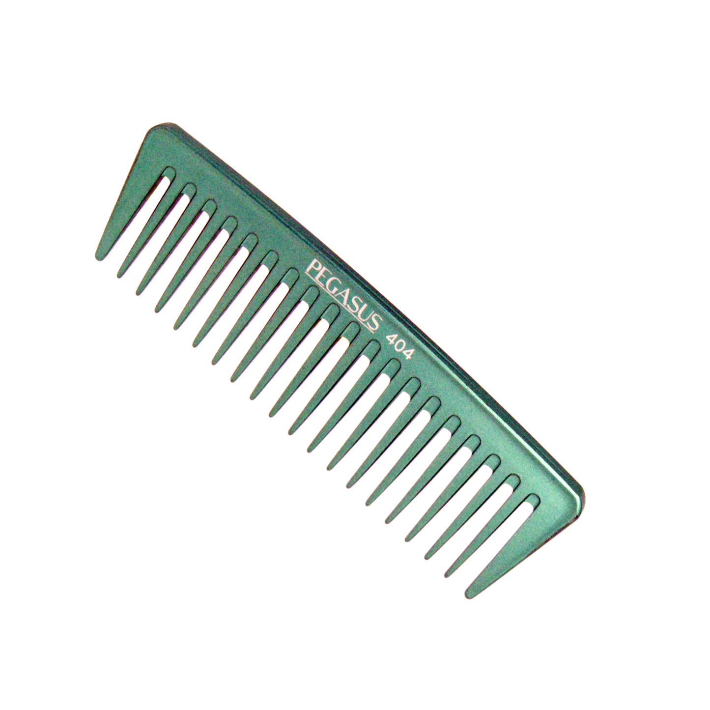 Pegasus MICOLOR 404, 7in Hard Rubber Wide Tooth Tall Styling Comb, Handmade, Seamless, Smooth Edges, Anti Static, Heat and Chemically Resistant, Wet Hair, Everyday Grooming Comb | Peines de goma dura - Green