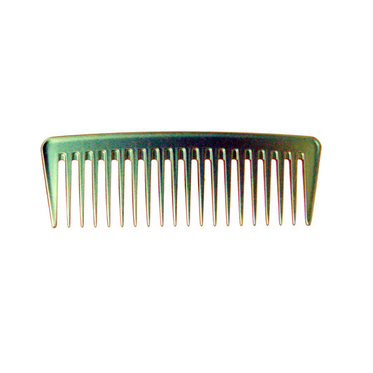 Pegasus MICOLOR 404, 7in Hard Rubber Wide Tooth Tall Styling Comb, Handmade, Seamless, Smooth Edges, Anti Static, Heat and Chemically Resistant, Wet Hair, Everyday Grooming Comb | Peines de goma dura - Green