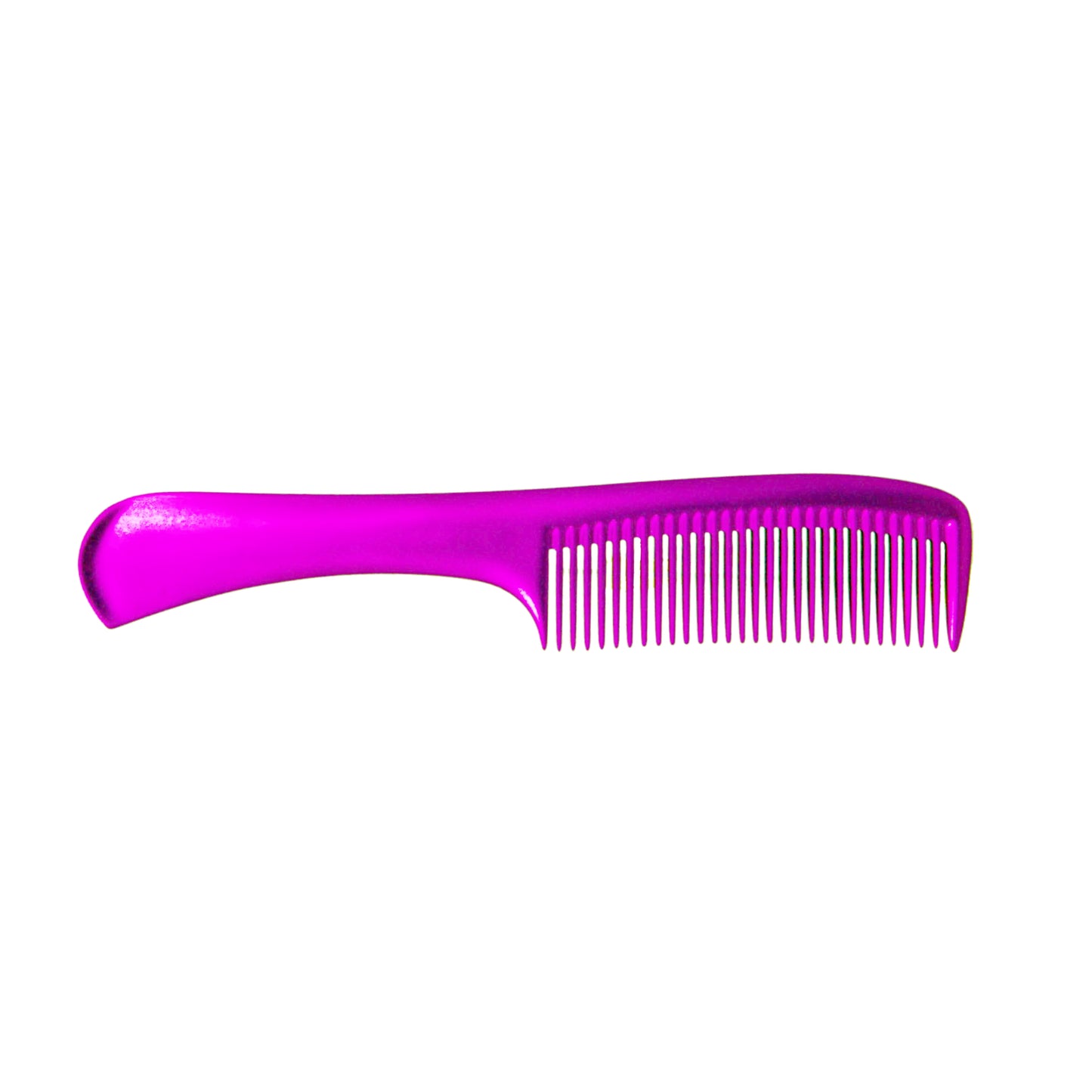 Pegasus MICOLOR 501, 9in Hard Rubber Handle Comb, Handmade, Seamless, Smooth Edges, Anti Static, Heat and Chemically Resistant, Wet Hair, Everyday Grooming Comb | Peines de goma dura - Pink