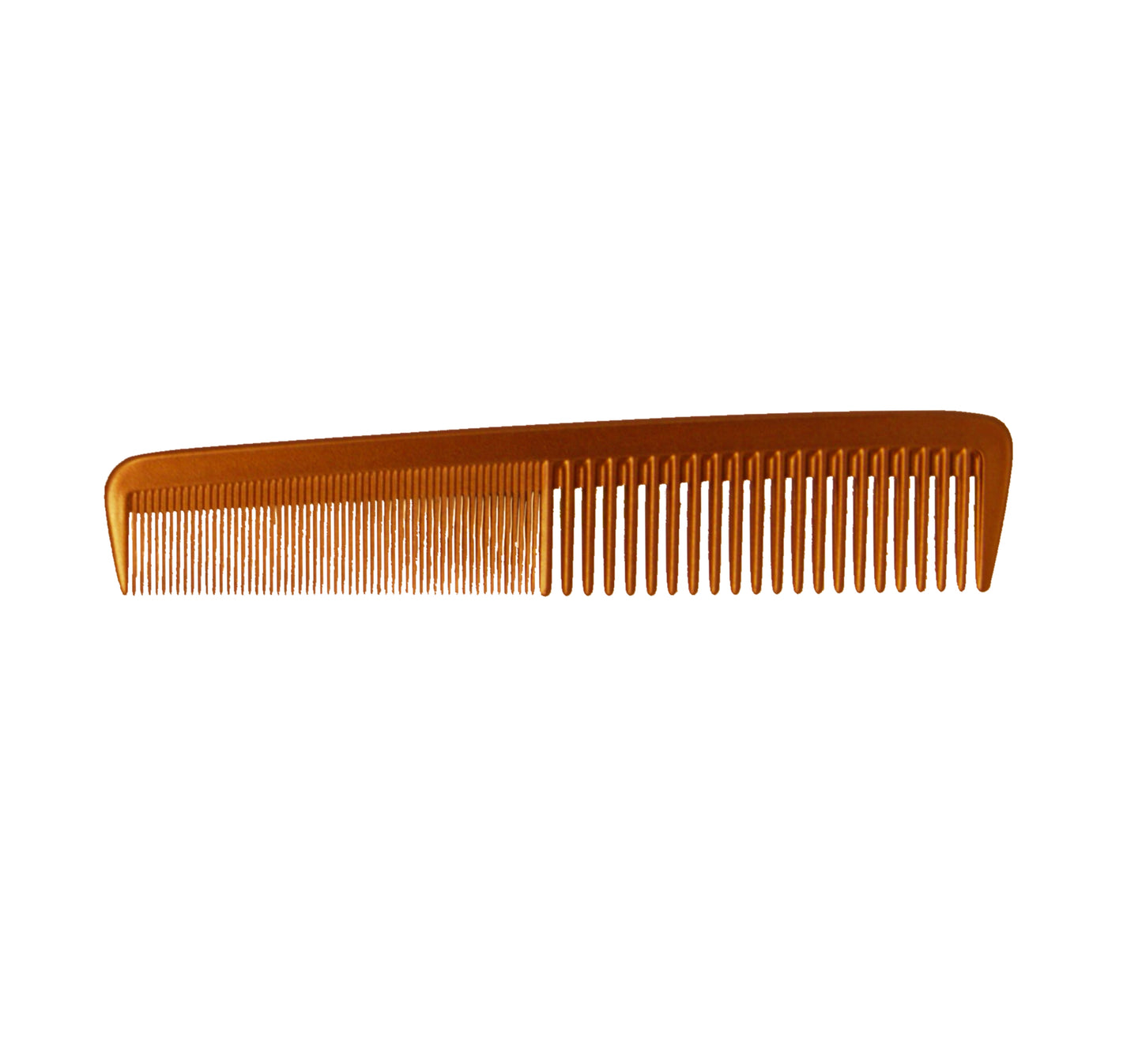Pegasus MICOLOR 615, 7in Hard Rubber Clipper Comb, Handmade, Seamless, Smooth Edges, Anti Static, Heat and Chemically Resistant, Portable Pocket Purse Dresser Comb | Peines de goma dura - Copper