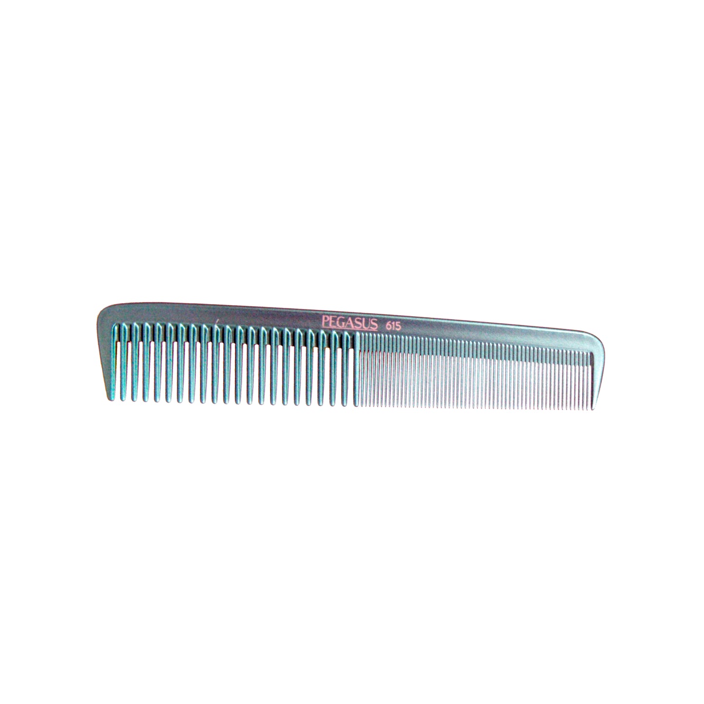 Pegasus MICOLOR 615, 7in Hard Rubber Clipper Comb, Handmade, Seamless, Smooth Edges, Anti Static, Heat and Chemically Resistant, Portable Pocket Purse Dresser Comb | Peines de goma dura - Green