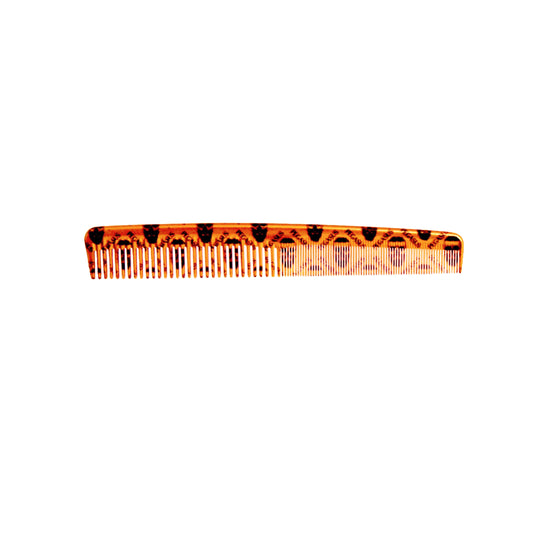 Pegasus Skulleto 201, 7in Hard Rubber Hair Detangling/Trimmer Comb, Handmade, Seamless, Smooth Edges, Anti Static, Heat and Chemically Resistant, Wet Hair, Everyday Grooming Comb | Peines de goma dura - Gold