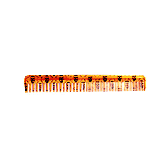 Pegasus Skulleto 210, 8in Hard Rubber  Cutting Comb, Handmade, Seamless, Smooth Edges, Anti Static, Heat and Chemically Resistant, Wet Hair, Everyday Grooming Comb | Peines de goma dura - Gold