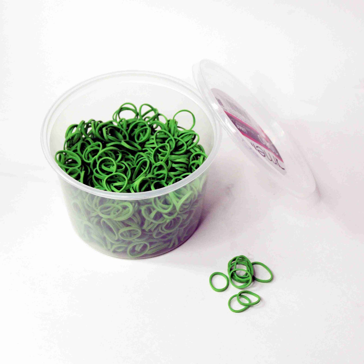 Amelia Beauty | 1/2in, Lime, Elastic Rubber Band Pony Tail Holders | Made in USA, Ideal for Ponytails, Braids, Twists, Dreadlocks, Styling Accessories for Women, Men and Girls | 1000 Pack