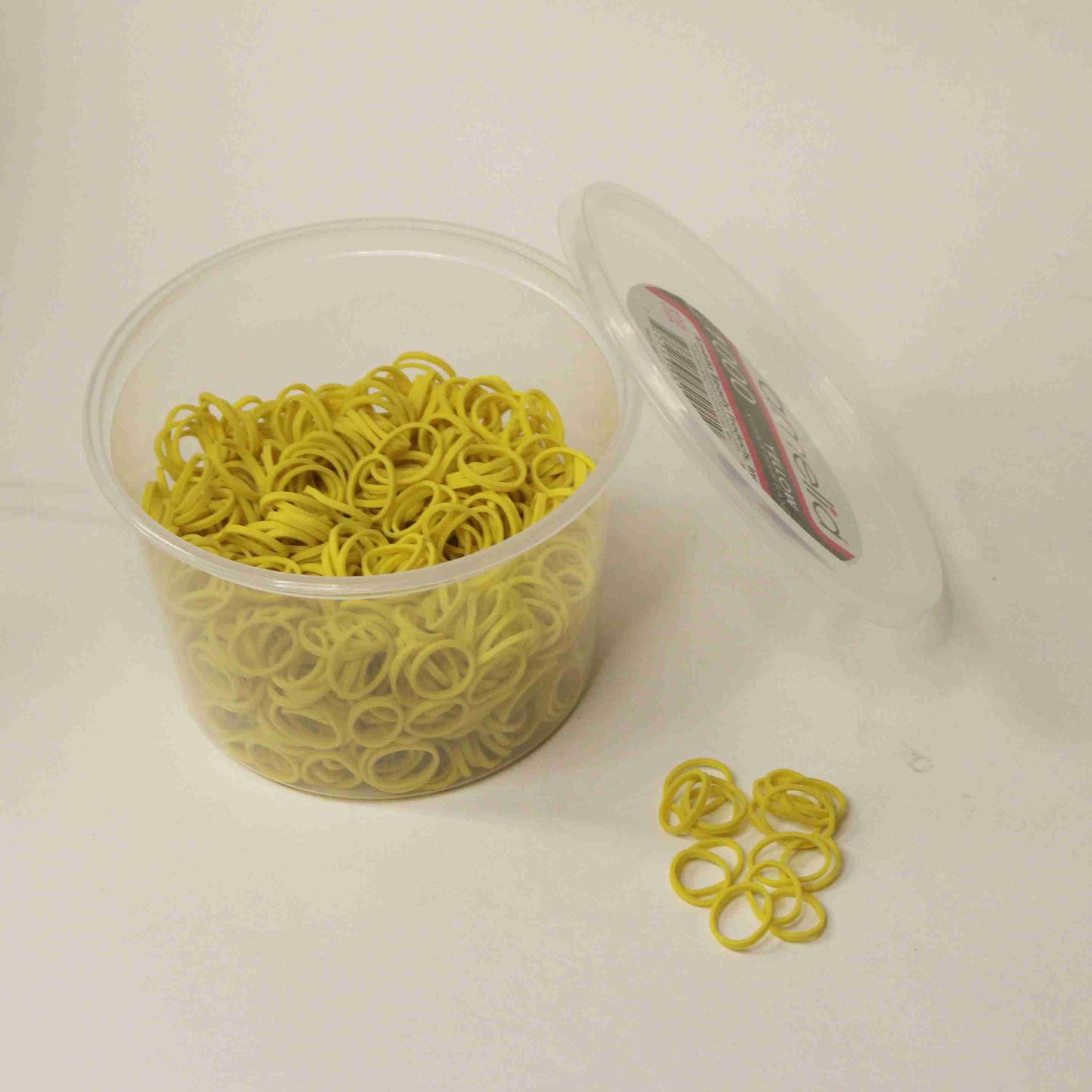 Amelia Beauty | 1/2in, Yellow, Elastic Rubber Band Pony Tail Holders | Made in USA, Ideal for Ponytails, Braids, Twists, Dreadlocks, Styling Accessories for Women, Men and Girls | 1000 Pack