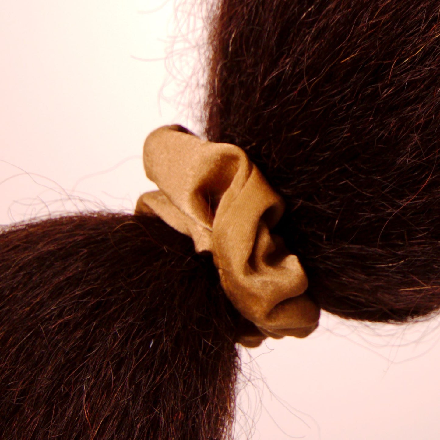 Amelia Beauty | 3in Brown Crepe Scrunchies | Soft, Gentle and Strong Hold | No Snag, No Dents or Creases | 8 Pack