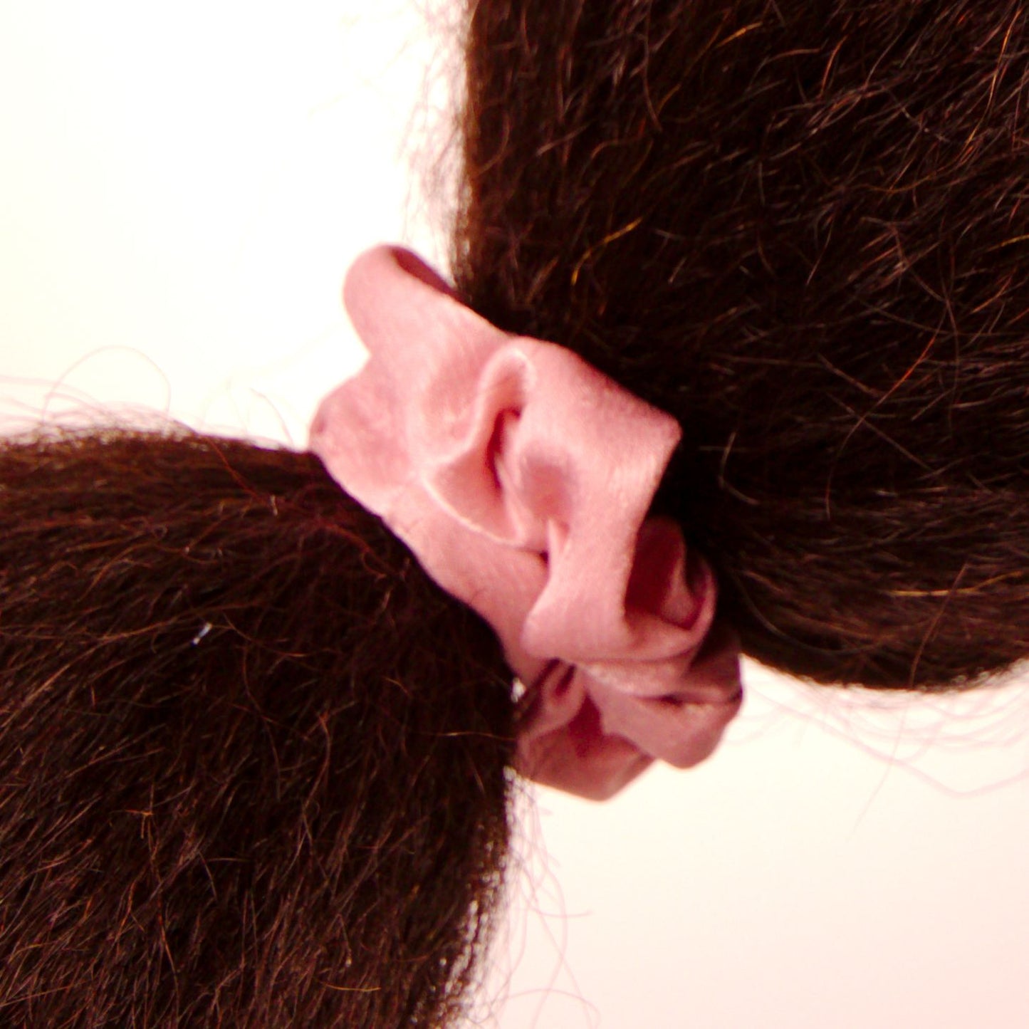 Amelia Beauty | 3in Pink Crepe Scrunchies | Soft, Gentle and Strong Hold | No Snag, No Dents or Creases | 8 Pack