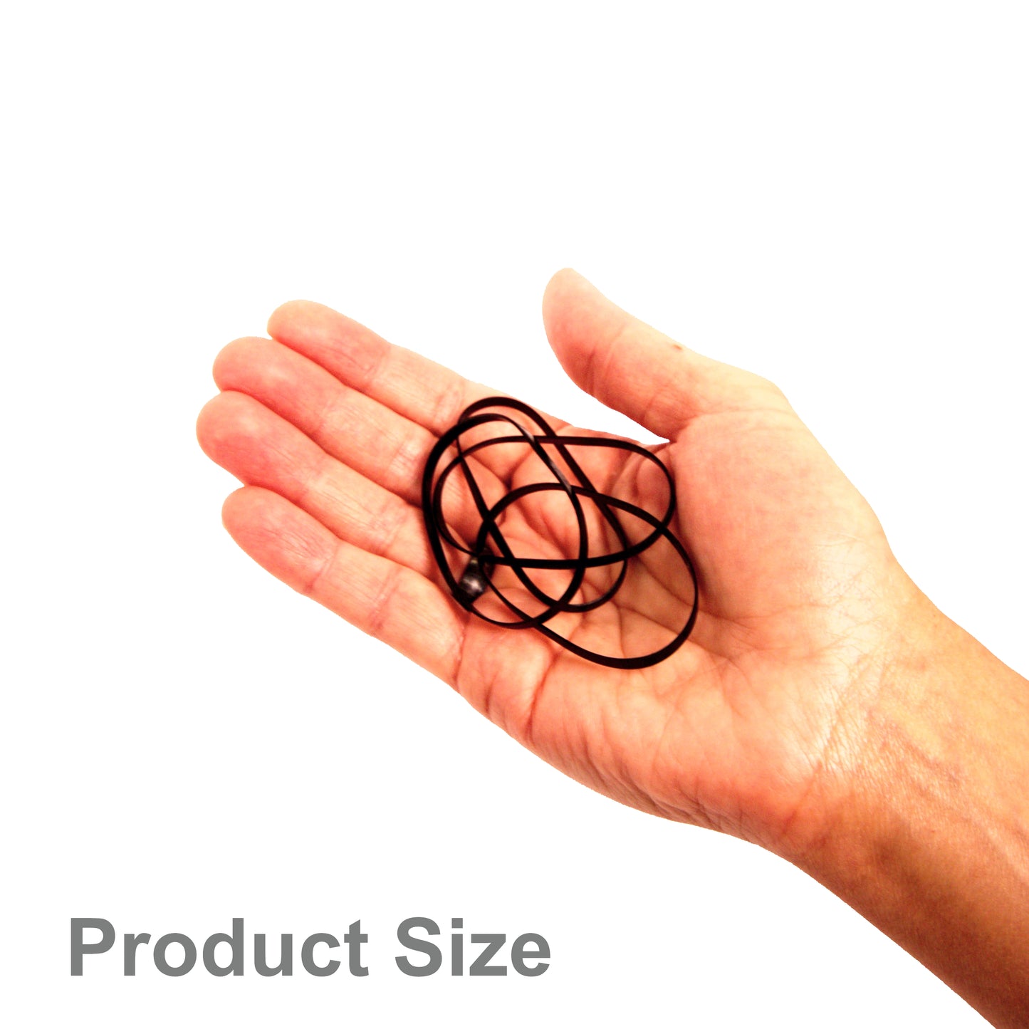 60, Black, Giant Size, Tangle Free for Ponytails and Braids
