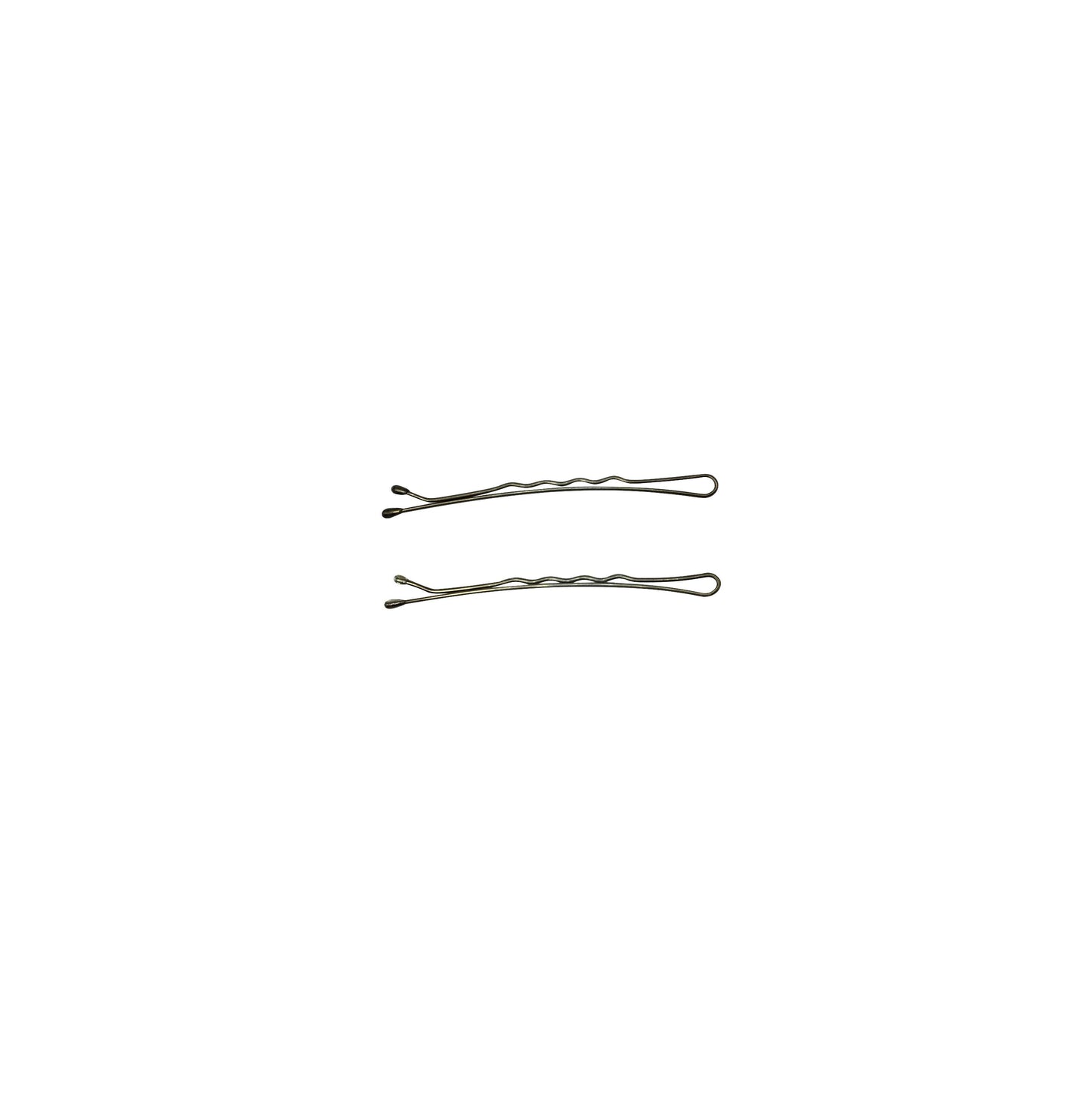 280, Brassed Color, 2.4in (6.0cm), Italian Made Bobby Pins, Recloseable Stay Clean and Organized Container