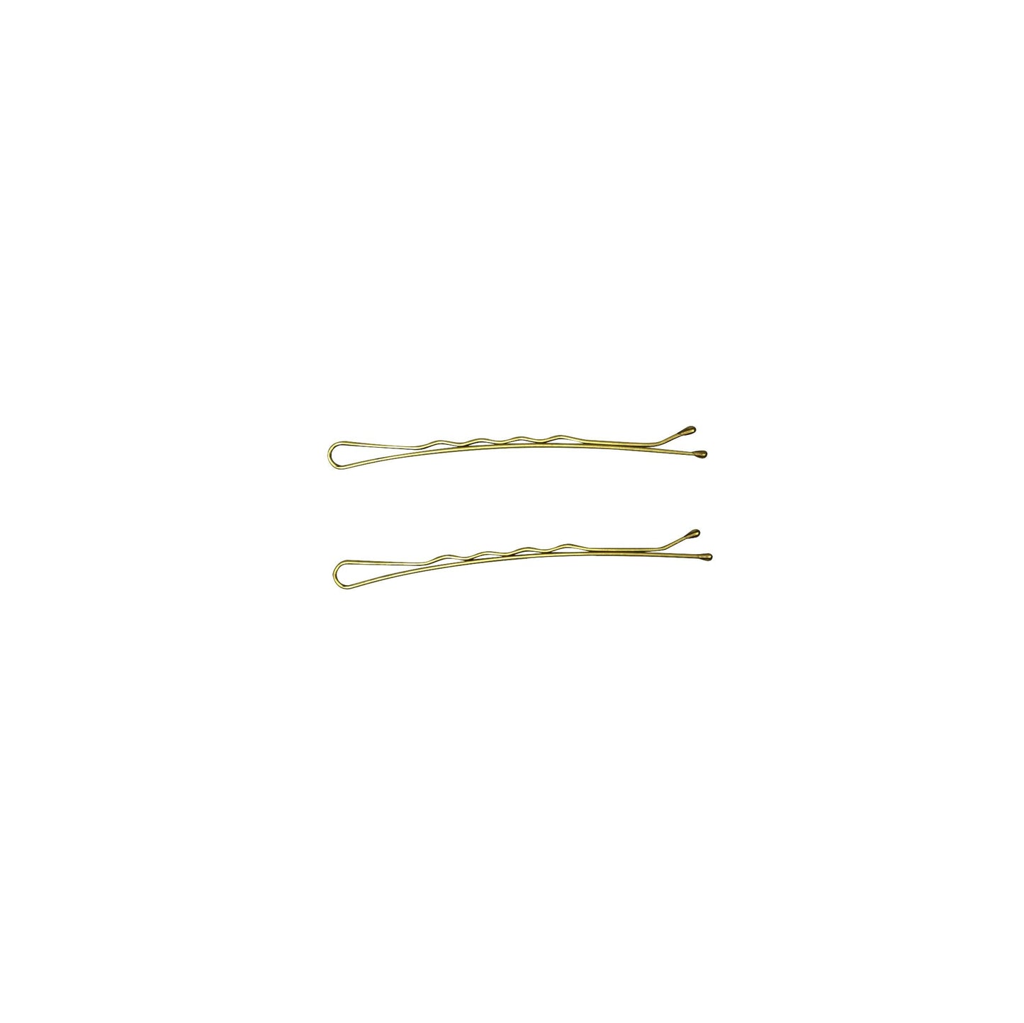280, Tortoise Shell Color (Brassed/Black), 2.4in (6.0cm), Italian Made Flat Bobby Pins, Recloseable Stay Clean and Organized Container