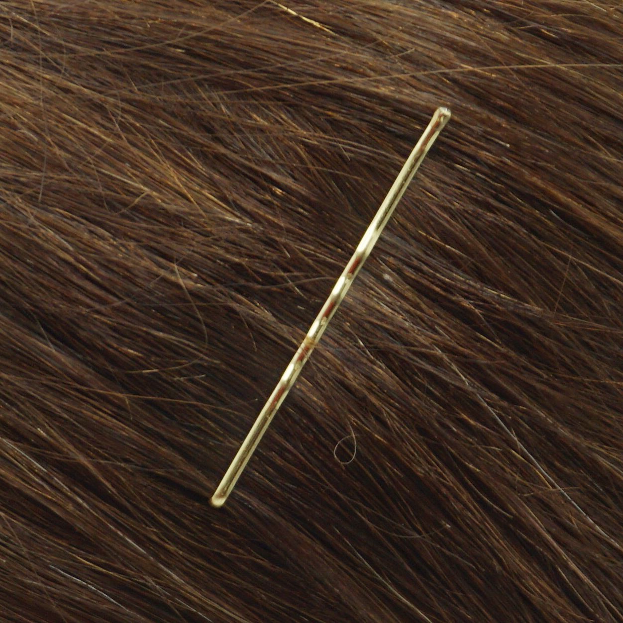 280, Tortoise Shell Color (Brassed/Black), 2.4in (6.0cm), Italian Made Bobby Pins, Recloseable Stay Clean and Organized Container