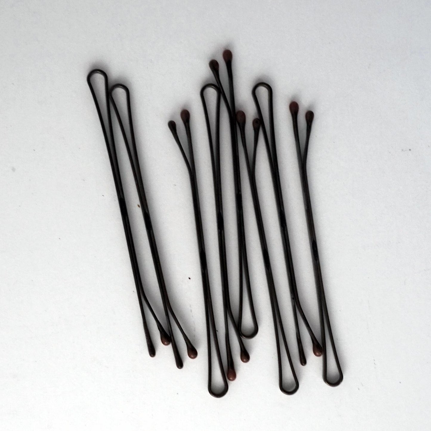 100, Brown, US Made, Jumbo Bobby Pins in a Tub