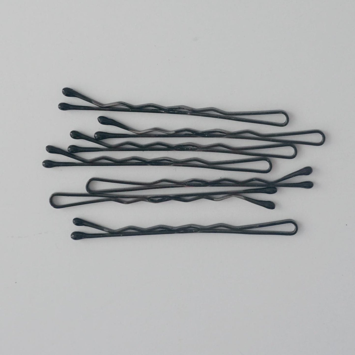Amelia Beauty Professional Quality Black Bobby Pins, Made in USA, 180 Count, 2" Long, Strong Grip, Durable Plastic Tips, Comfortable All-Day Wear