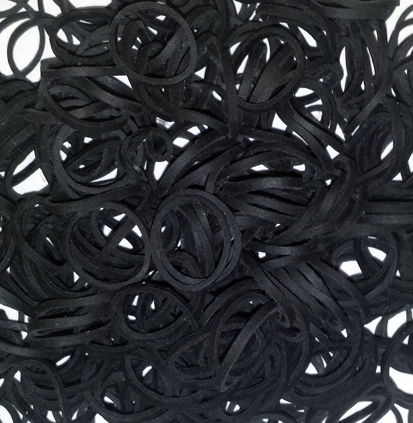 Amelia Beauty | 1/2in, Black, Elastic Rubber Band Pony Tail Holders | Made in USA, Ideal for Ponytails, Braids, Twists, Dreadlocks, Styling Accessories for Women, Men and Girls | 500 Pack