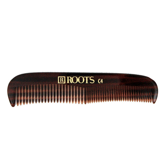 5in Roots C4 Cellulose Acetate Curved Styling Comb - Clearance