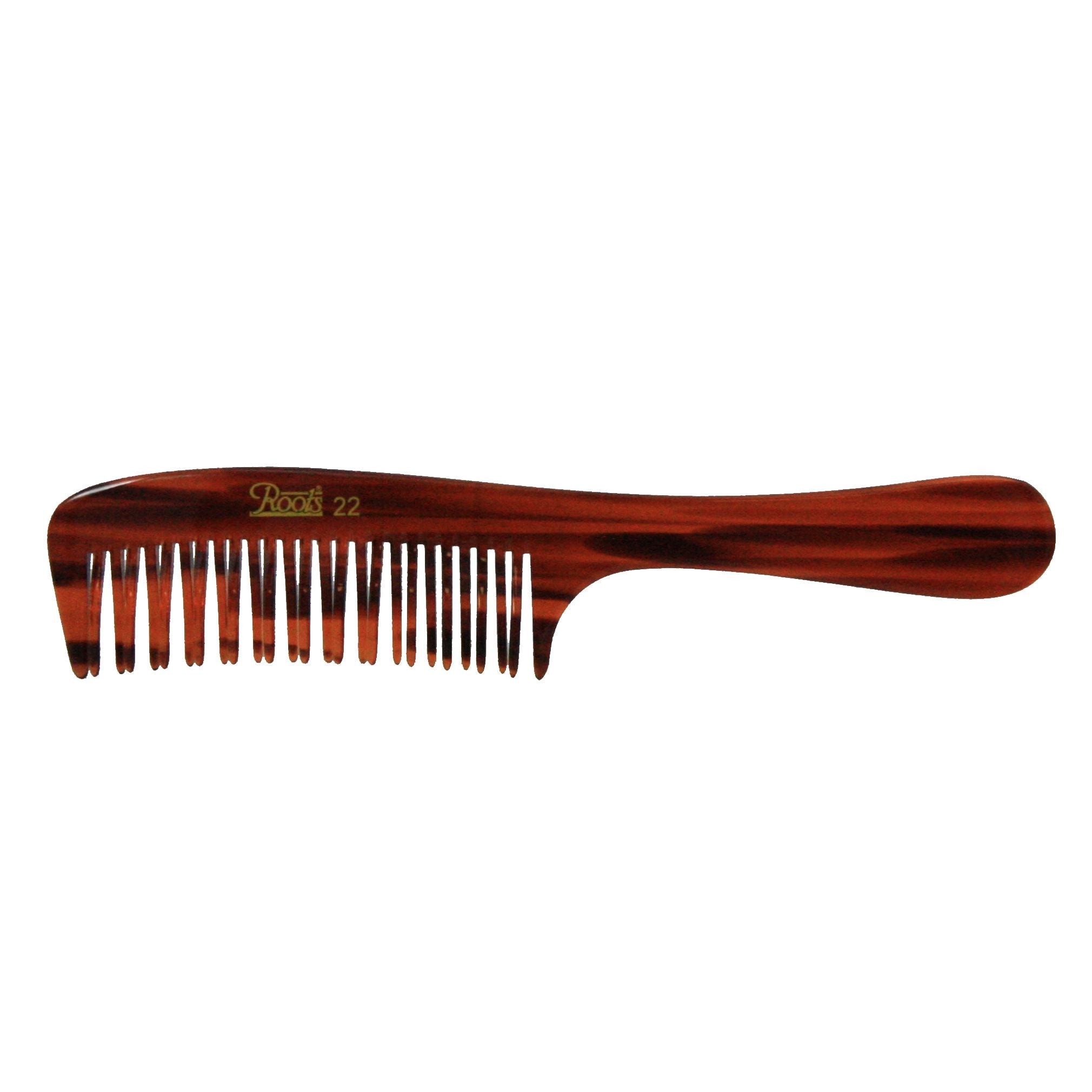 7.5in Roots Cellulose Acetate Volumizing Handle Comb Clearance