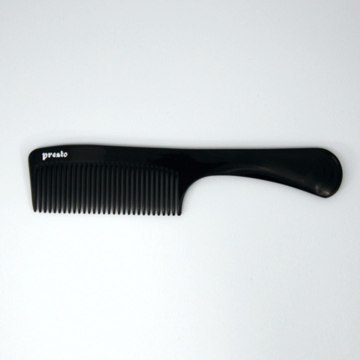 8.5in, Presto Hard Rubber, Handle Comb - CLOSEOUT, LIMITED STOCK AVAILABLE