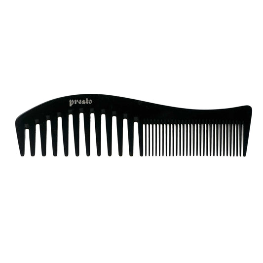 7.25in, Presto, Hard Rubber, Curved Styling Comb - Clearance