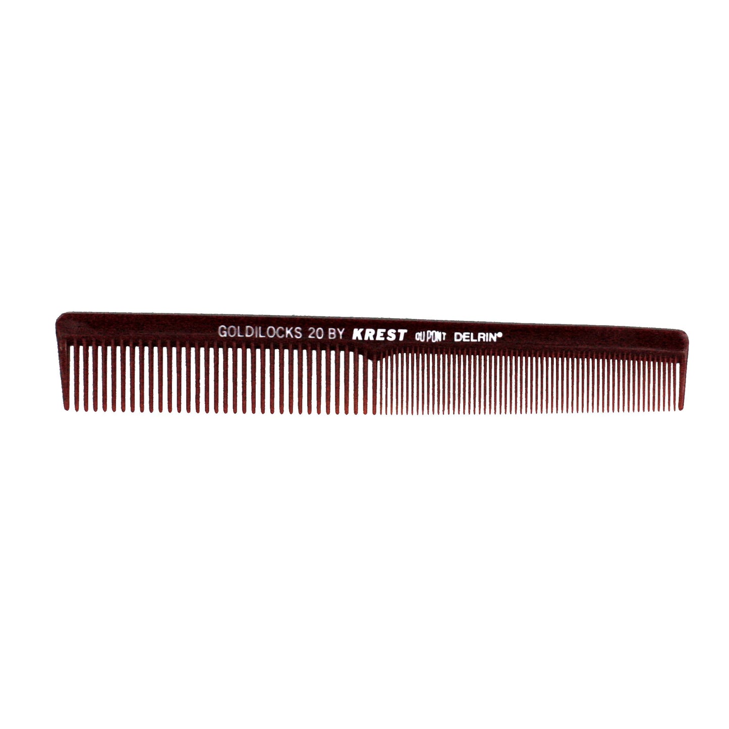 7in, Delrin Plastic, Finger Wave Comb with Inch Marks - CLOSEOUT, LIMITED STOCK AVAILABLE
