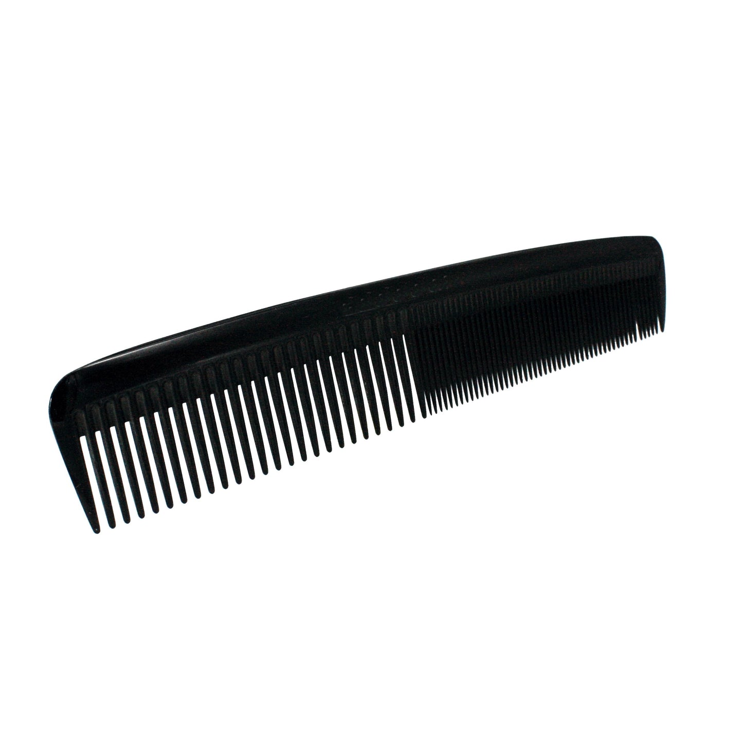 Pegasus 609, 8in Hard Rubber Heavy Styling Comb with Inch Marks, Seamless, Smooth Edges, Anti Static, Heat and Chemically Resistant, Portable Pocket Purse Dresser Comb | Peines de goma dura - Black