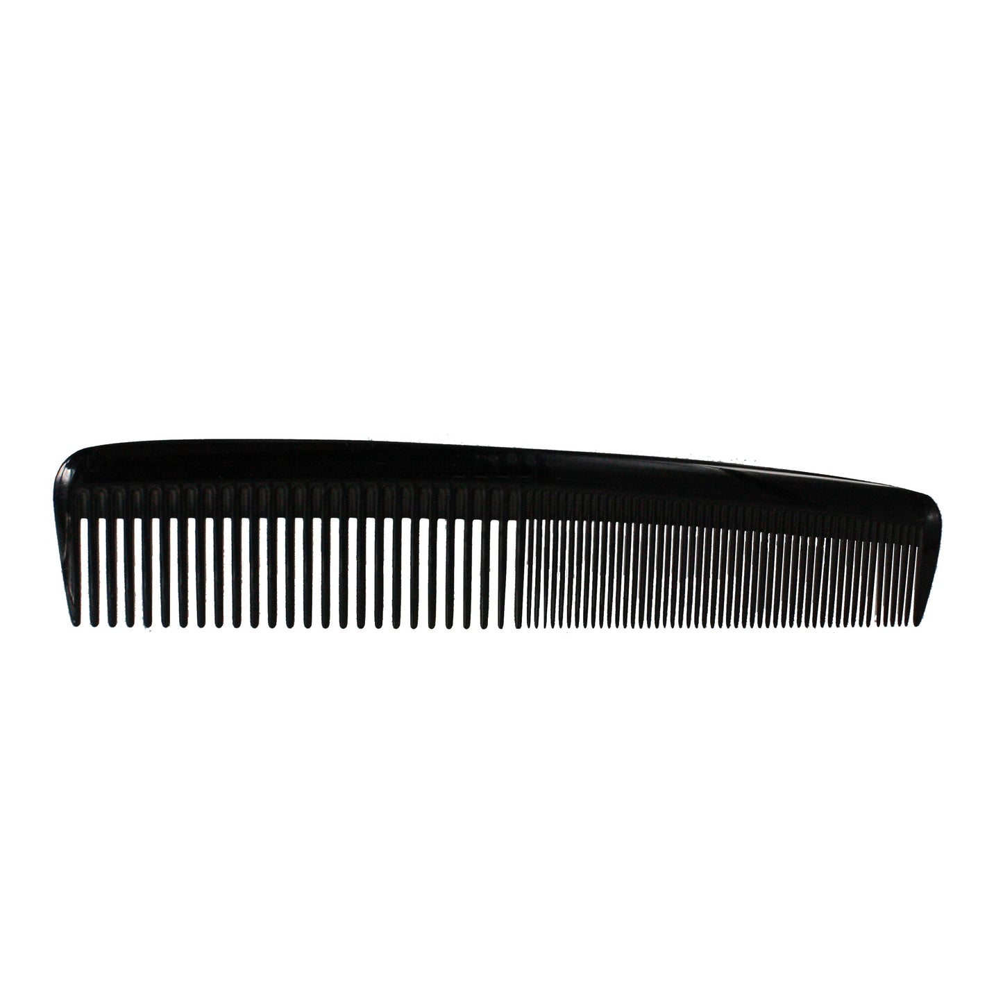 Pegasus 609, 8in Hard Rubber Heavy Styling Comb with Inch Marks, Seamless, Smooth Edges, Anti Static, Heat and Chemically Resistant, Portable Pocket Purse Dresser Comb | Peines de goma dura - Black