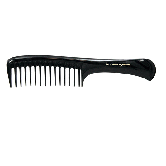 9in Extra Course Tooth Handle Comb, Hercules Sagemann 1975