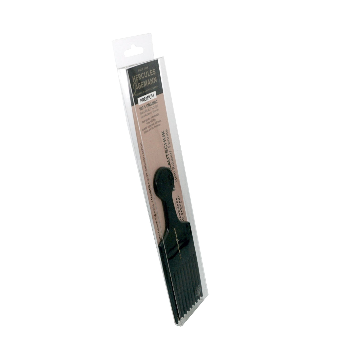 6.75in Hard Rubber Pick Comb, Hercules Sagemann 90