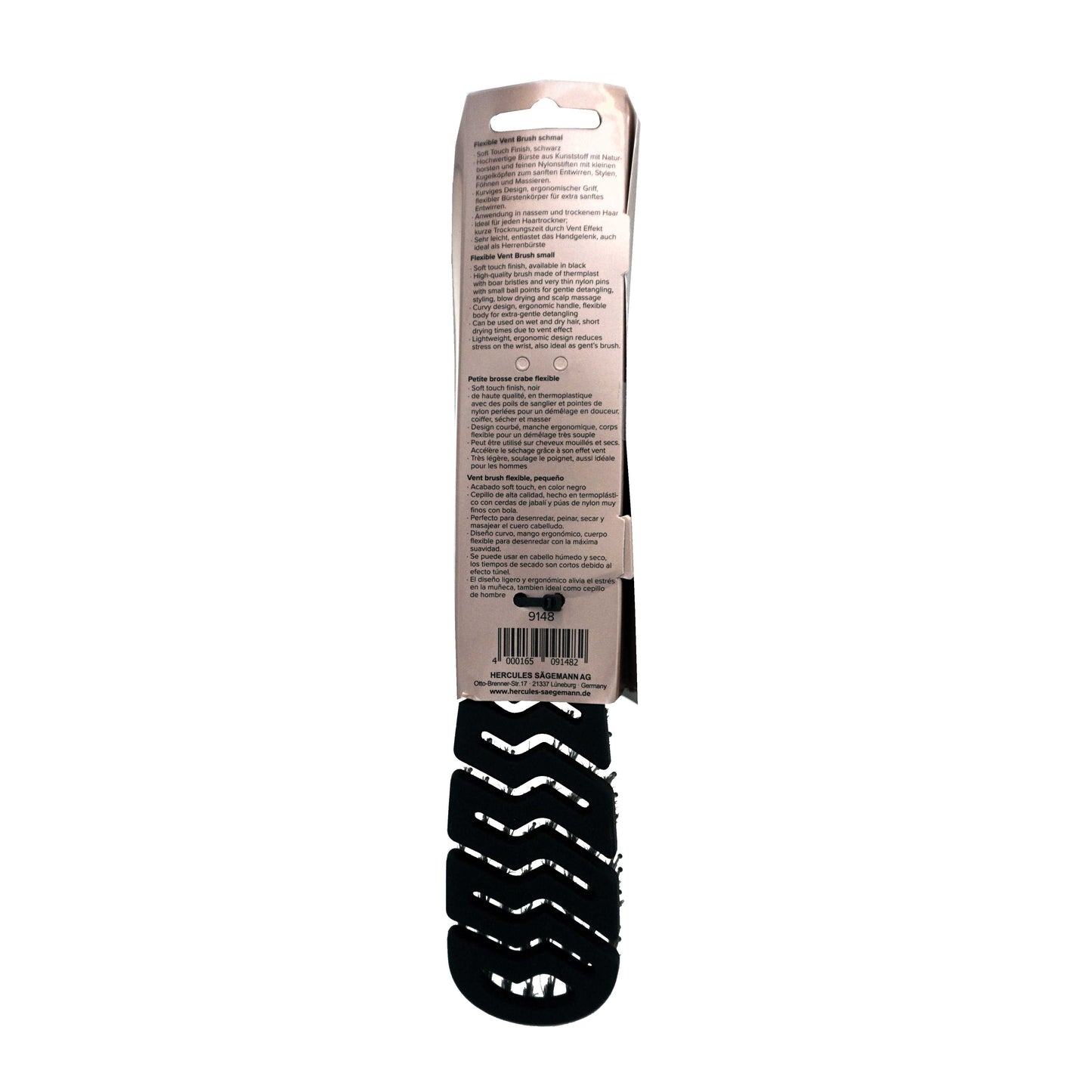 8.5in Flexy Shape Medium Vented Brush, Hercules Sagemann 9148