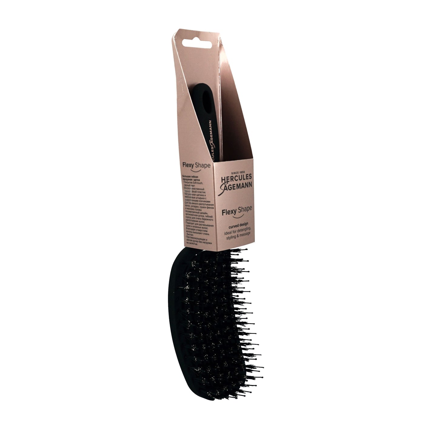 10in Flexy Shape, Oval Shape, Medium Size Vented Brush, Hercules Sagemann 9155